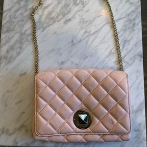 Kate Spade pink quilted shoulder bag